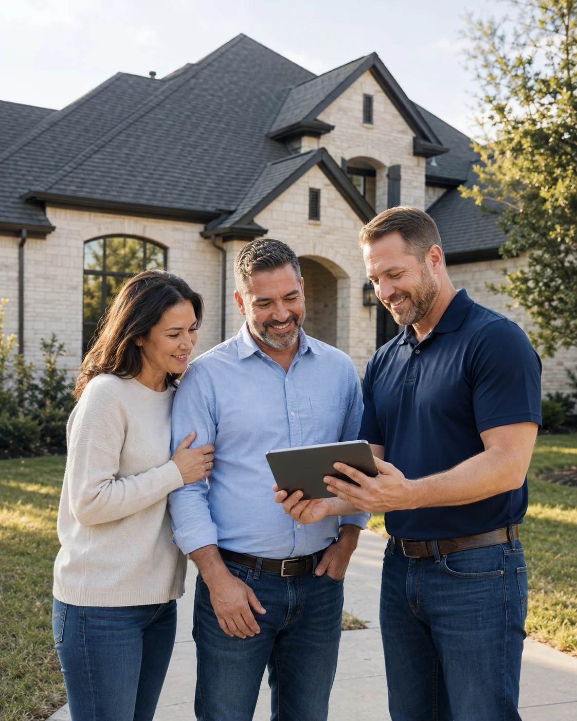 Review graphic from New View Roofing's official Instagram