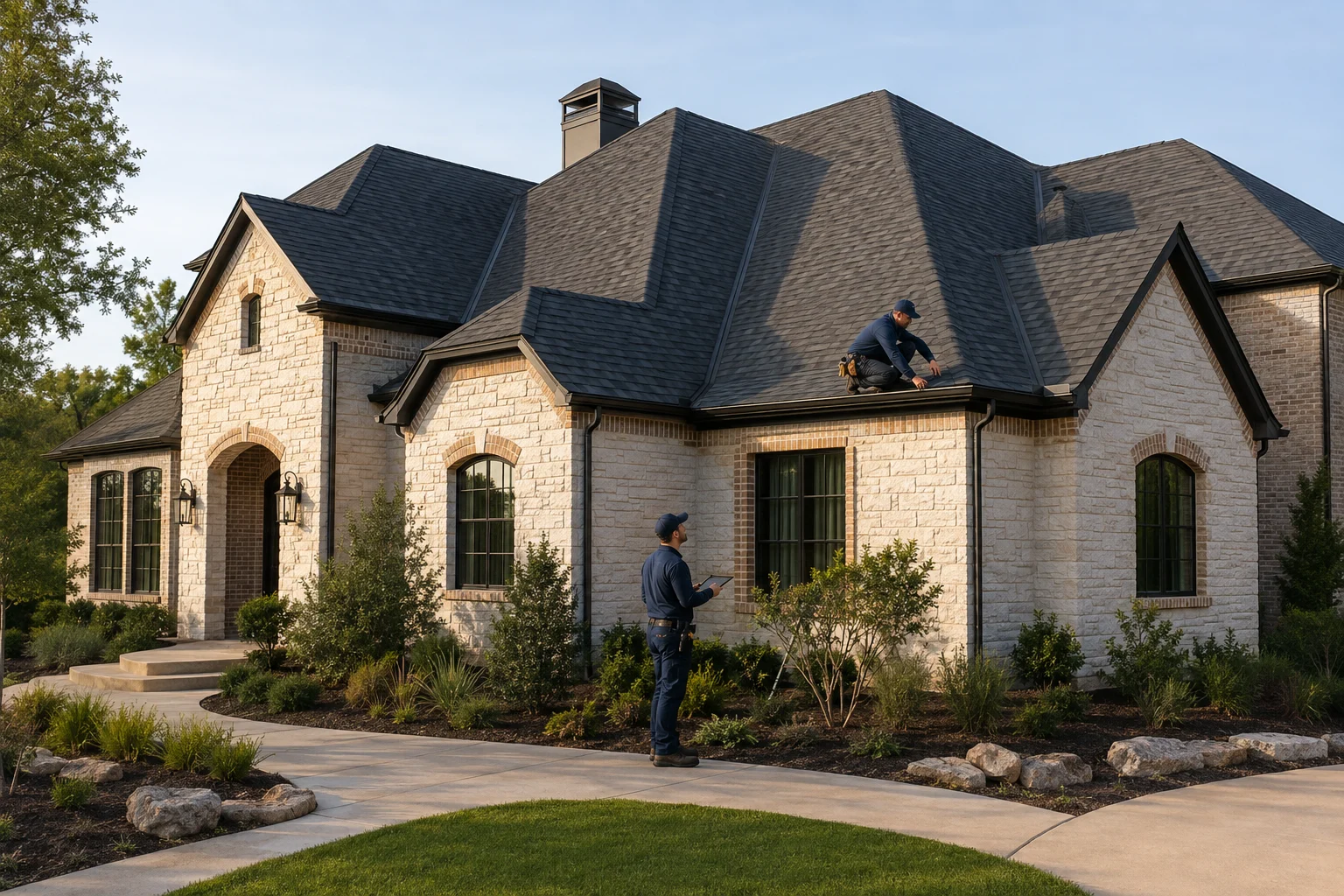 Roof replacement project shown on New View Roofing's official Instagram